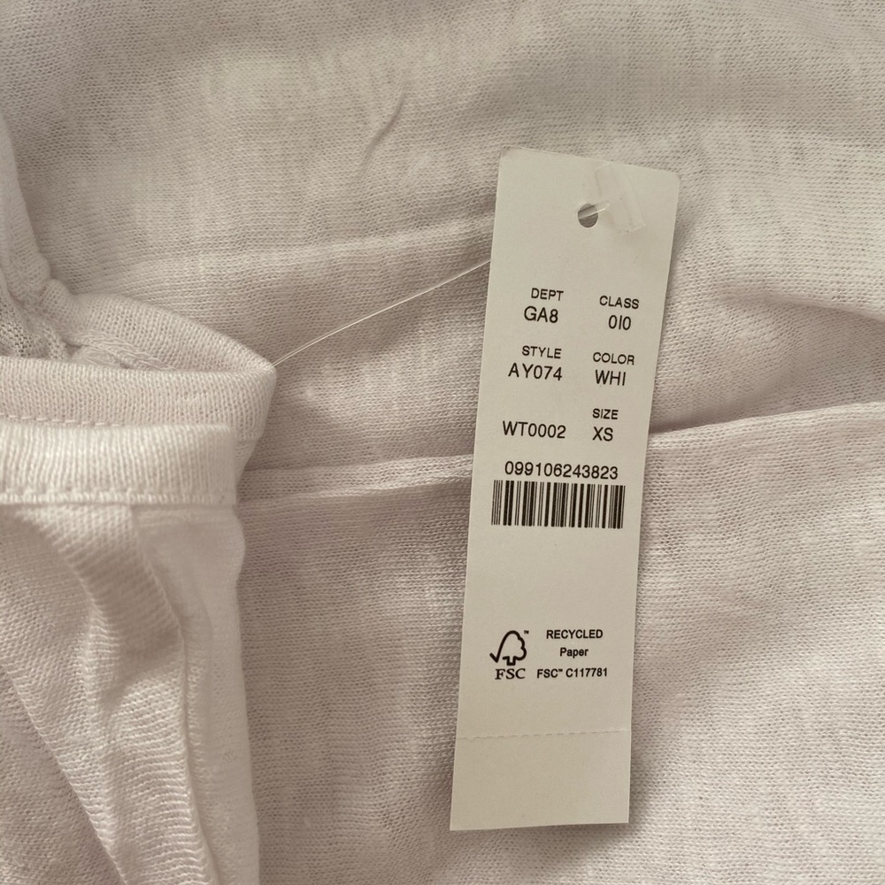 J Crew Relaxed Linen Scoopneck T-Shirt - Picture 5 of 5